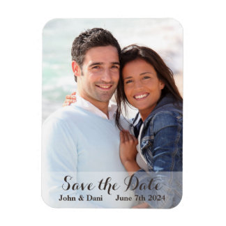 Magnet Flexible Mariage Enregistrer la date - Script simple