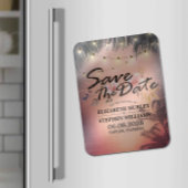 Magnet Flexible Mariage Enregistrer La Date Summer Beach Palm Tree