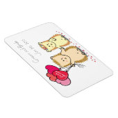 Magnet Flexible Mariage Favor Aimant - Joli couple hérisson (Côté Droit)