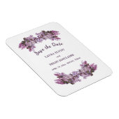 Magnet Flexible Mariage Floral Bouquet Enregistrer La Date (Côté Droit)
