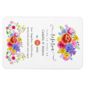 Magnet Flexible Mariage Floral Fiesta Espagnol à ne pas manquer (Horizontal)