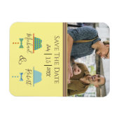 Magnet Flexible Mariage Gay Enregistrer La Date Invitation (Horizontal)