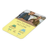 Magnet Flexible Mariage Gay Enregistrer La Date Invitation (Côté Gauche)