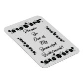 Magnet Flexible Mariage gothique (Côté Droit)