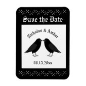 Magnet Flexible Mariage gothique Baiser Ravens Personnalisé (Vertical)