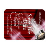 Magnet Flexible Mariage hollywoodien "enregistrer la date" CUSTOM  (Horizontal)