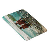 Magnet Flexible Mariage Lune de miel - Destination de script blanc (Côté Droit)