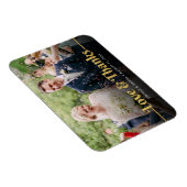 Magnet Flexible Mariage Merci Gold Love Et Merci Photo (Côté Droit)