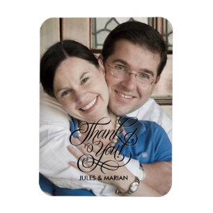 Magnet Flexible Mariage Merci Gratitude Favorite Photo