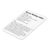 Magnet Flexible Mariage mexicain Cookies Recette Merci cadeau (Côté Gauche)