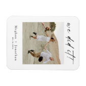 Magnet Flexible Mariage Minimaliste Réception de Fuite Photo (Horizontal)