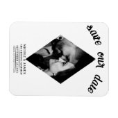 Magnet Flexible Mariage minime au diamant moderne Enregistrer la d (Horizontal)