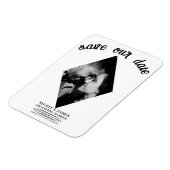 Magnet Flexible Mariage minime au diamant moderne Enregistrer la d (Côté Gauche)