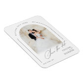 Magnet Flexible Mariage Moderne à l'Arche avec Écriture Minimalist (Côté Droit)