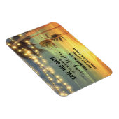 Magnet Flexible Mariage Moderne De Plage Économisez La Date (Côté Droit)