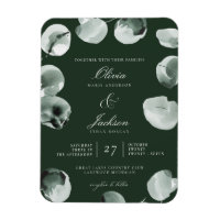 Mariage Moderne Écrit Vert Eucalyptus Atténué