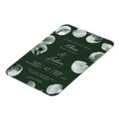 Magnet Flexible Mariage Moderne Écrit Vert Eucalyptus Atténué (Côté Gauche)