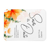 Magnet Flexible Mariage moderne et élégant orange enregistrer la d (Horizontal)