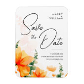 Magnet Flexible Mariage moderne et élégant orange enregistrer la d (Vertical)