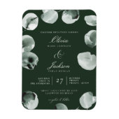Magnet Flexible Mariage moderne scripté eucalyptus vert atténué (Vertical)