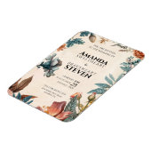 Magnet Flexible Mariage Pastel et Floral (Côté Gauche)