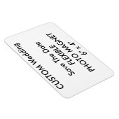Magnet Flexible Mariage Personnalisé Enregistrer La Date Photo Fri (Côté Droit)