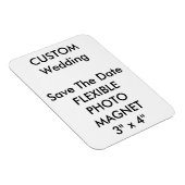 Magnet Flexible Mariage Personnalisé Enregistrer La Date Photo Fri (Côté Droit)