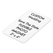 Magnet Flexible Mariage Personnalisé Enregistrer La Date Photo Fri (Côté Gauche)