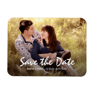 Magnet Flexible Mariage Personnalisé Enregistrer La Date Photo Fri