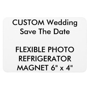 Magnet Flexible Mariage Personnalisé Enregistrer La Date Photo Fri