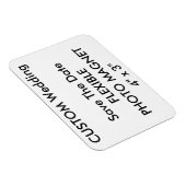 Magnet Flexible Mariage Personnalisé Enregistrer La Date Photo Fri (Côté Droit)