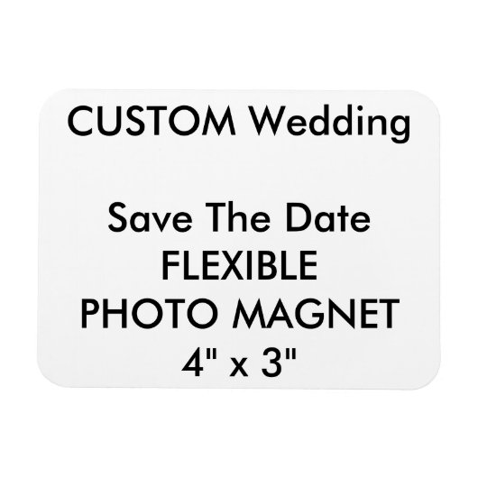 Magnet Flexible Mariage Personnalisé Enregistrer La Date Photo Fri (Horizontal)