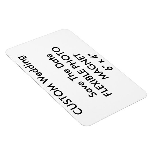 Magnet Flexible Mariage Personnalisé Enregistrer La Date Photo Fri (Côté Droit)