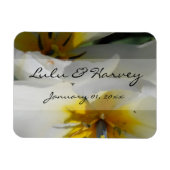 Magnet Flexible Mariage personnel Lys blanc intérieur (Horizontal)