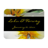 Magnet Flexible Mariage personnel Lys blanc intérieur (Horizontal)