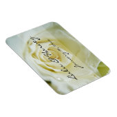 Magnet Flexible Mariage personnel White Rose (Côté Droit)