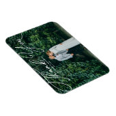 Magnet Flexible Mariage photo de script manuscrit blanc élégant (Côté Droit)