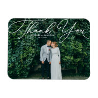 Mariage photo de script manuscrit blanc élégant