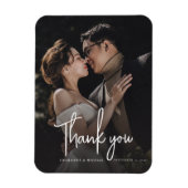 Magnet Flexible Mariage photo de script manuscrit moderne (Vertical)