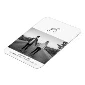 Magnet Flexible Mariage photo de script manuscrit moderne (Côté Gauche)