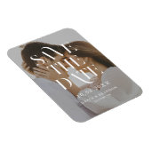Magnet Flexible Mariage photo minimal moderne chic Enregistrer la (Côté Droit)