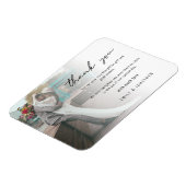 Magnet Flexible Mariage photo minimaliste conserve Merci (Côté Gauche)