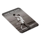 Magnet Flexible Mariage photo moderne noir & blanc Enregistrer la (Côté Droit)