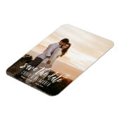 Magnet Flexible Mariage photo moderne simple et élégant Enregistre (Côté Gauche)