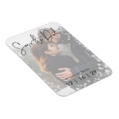 Magnet Flexible Mariage photo neige hiver Enregistrer la date Cart (Côté Droit)