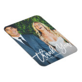 Magnet Flexible Mariage photo rustique Letting main Merci (Côté Droit)