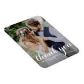 Magnet Flexible Mariage photo White Modern Calligraphy (Côté Droit)