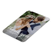 Magnet Flexible Mariage photo White Modern Calligraphy (Côté Gauche)