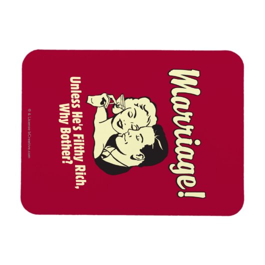 Magnet Flexible Mariage : Pourquoi être malheureux (Horizontal)