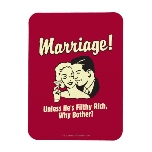 Magnet Flexible Mariage : Pourquoi être malheureux (Vertical)